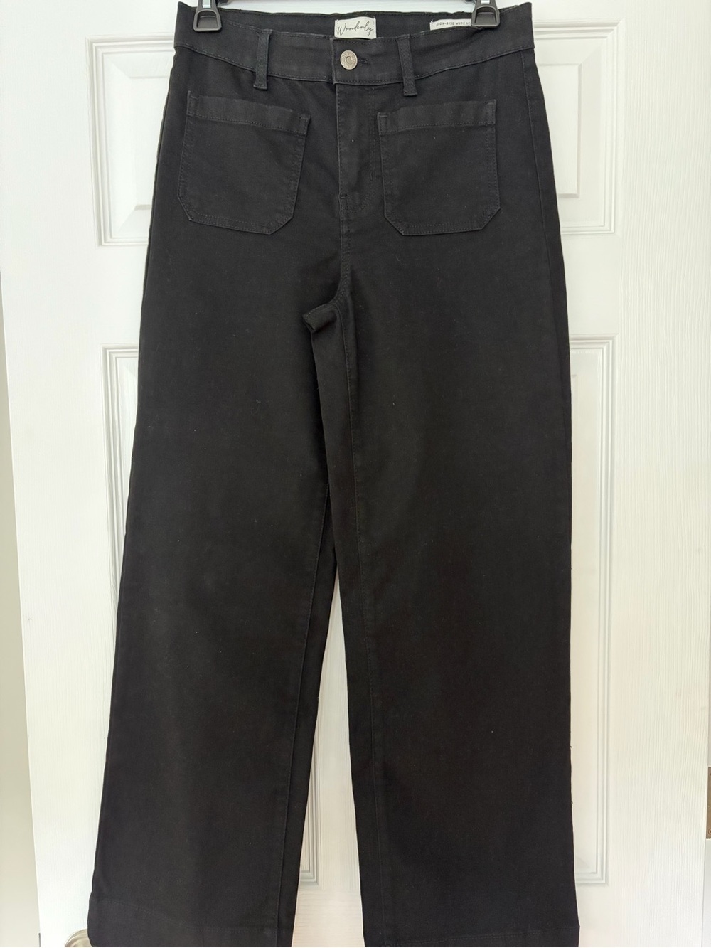 Wonderly Black Wide-Leg Jeans